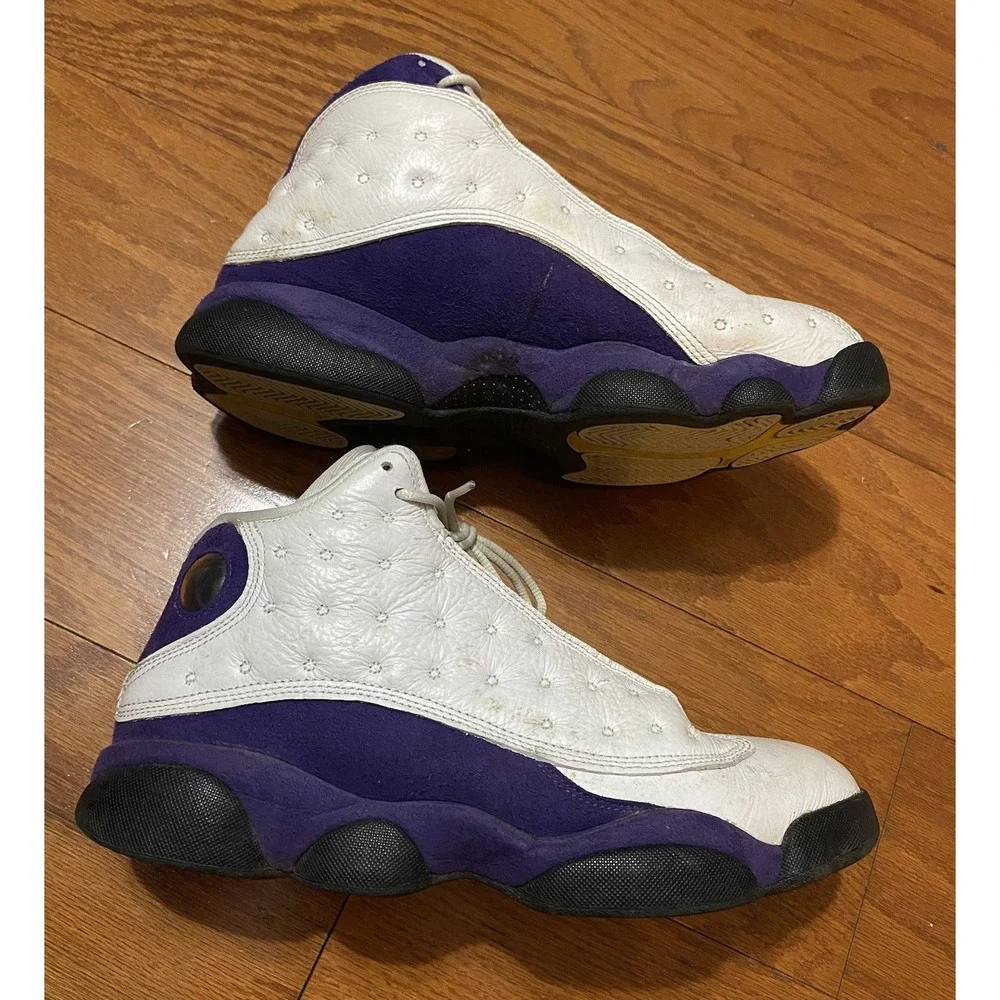 Mens Size 9.5 - Nike Air Jordan 13 Retro Lakers Purple 2019 (414571-105) No Box